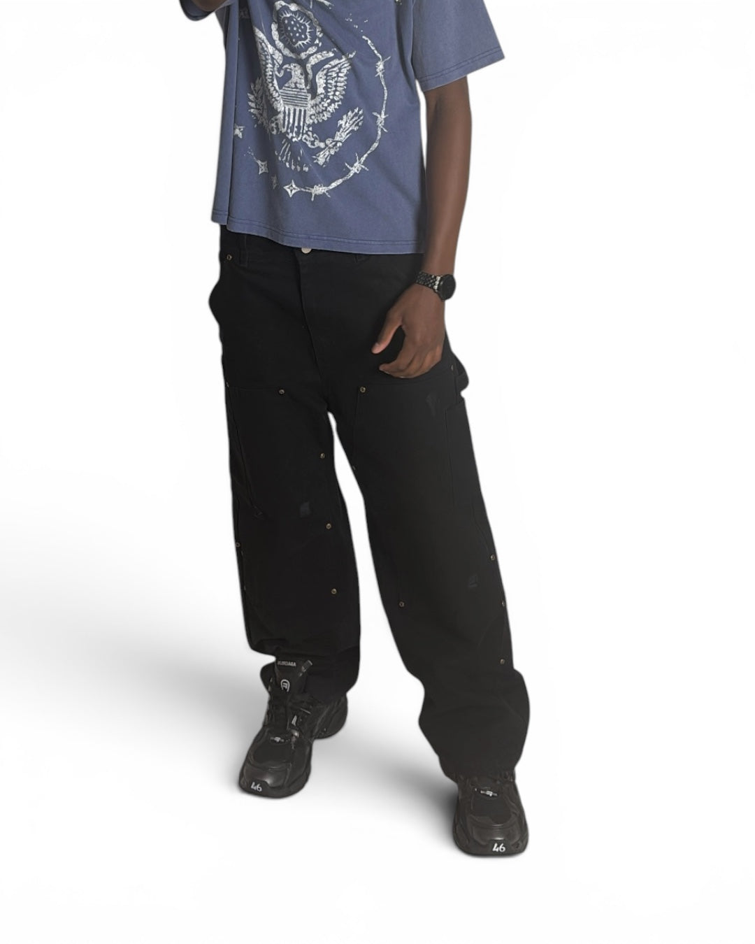 "Hard Hat" Doubleknees (Black)